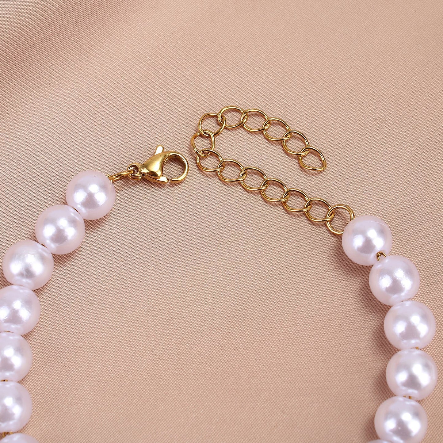 Vacation Solid Color Imitation Pearl Wholesale Bracelets