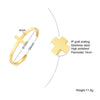 Simple Style Solid Color Stainless Steel Plating Gold Plated Bangle