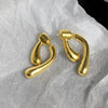 1 Pair Streetwear Water Droplets Stoving Varnish Alloy Ear Studs