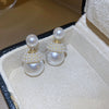 Wholesale Jewelry Elegant Sweet Round Solid Color Alloy Drop Earrings