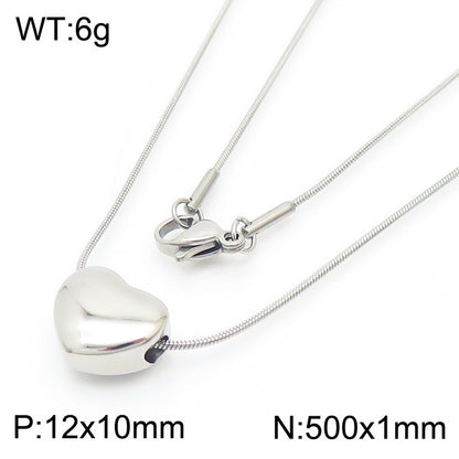 Simple Style Semicircle Square Titanium Steel Plating 18k Gold Plated Pendant Necklace