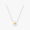 Elegant Sweet Daisy Sterling Silver Rhodium Plated Pendant Necklace In Bulk