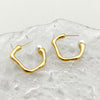 1 Pair Elegant Sweet Simple Style Square Plating Stainless Steel Gold Plated Earrings