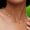 Cute Simple Style Solid Color Stainless Steel Chain Necklace