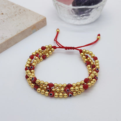 Retro Round Metal Knitting Women's Bracelets