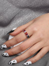 1 Piece Fashion Fish Tail Copper Inlay Artificial Pearls Zircon Open Ring