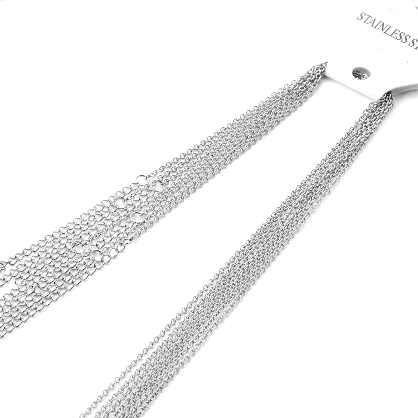 Simple Style Geometric Stainless Steel Plating Necklace 1 Piece