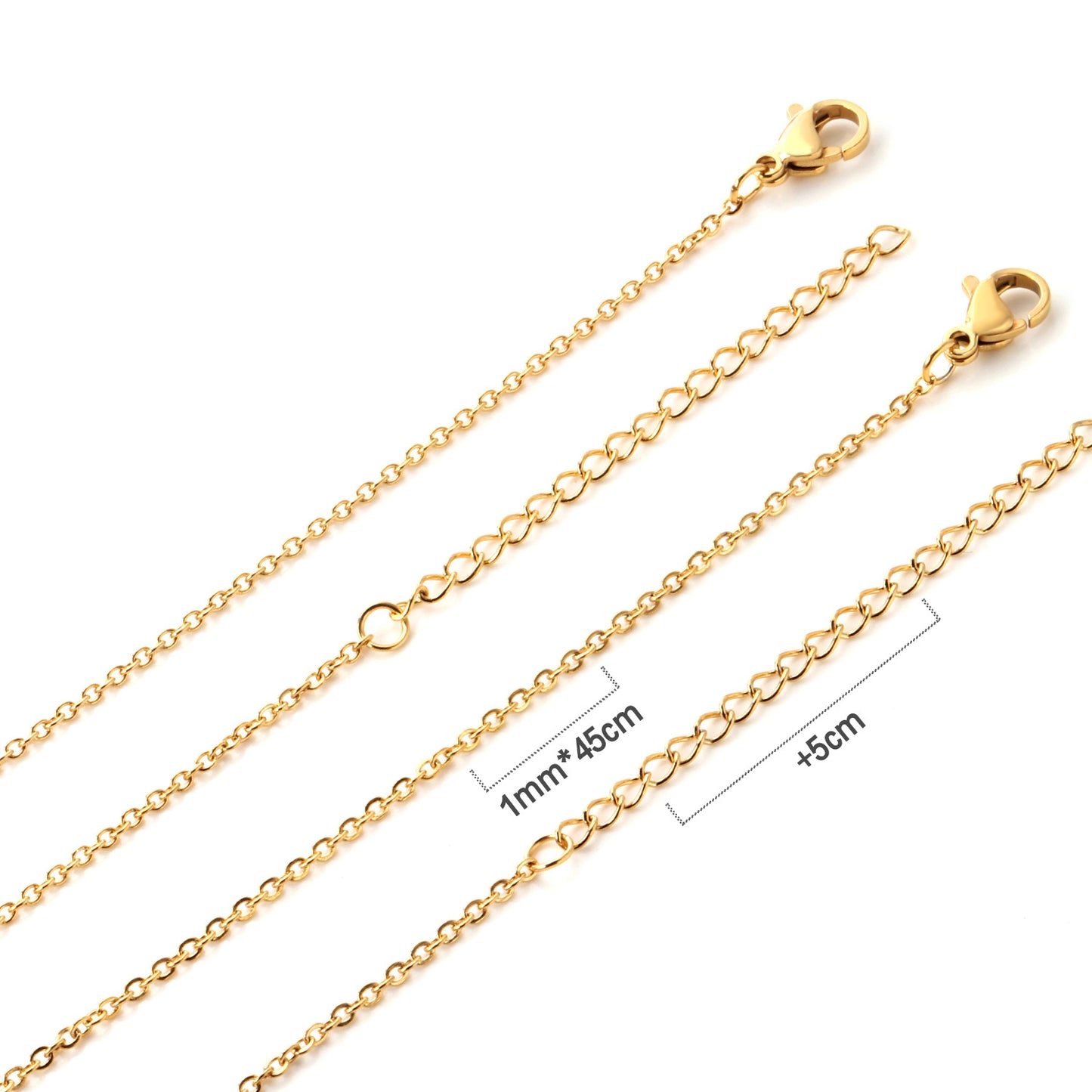 Simple Style Geometric Stainless Steel Plating Necklace 1 Piece