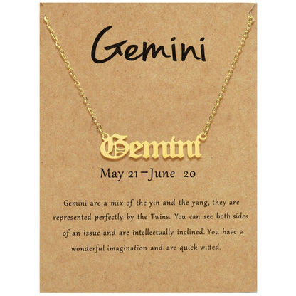 Simple Style Streetwear Geometric Constellation Stainless Steel Plating Inlay Zircon 18k Gold Plated Pendant Necklace