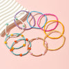 Simple Style Colorful Glass Wholesale Bracelets