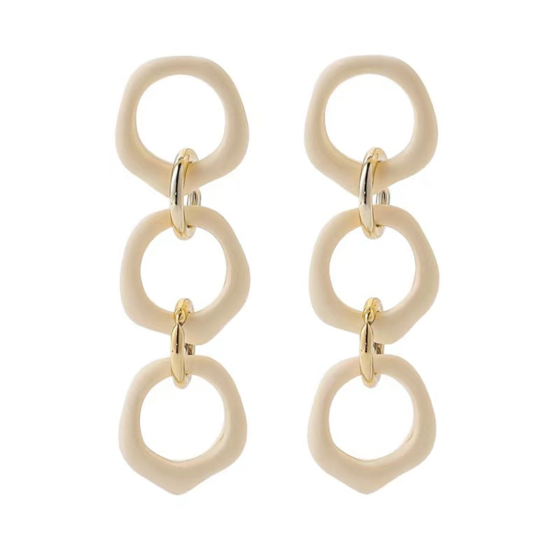 Wholesale Jewelry Retro Geometric Alloy Drop Earrings