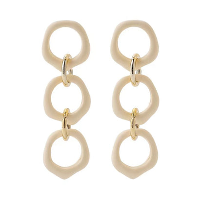 Wholesale Jewelry Retro Geometric Alloy Drop Earrings