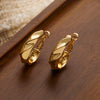 1 Pair Simple Style Geometric Plating Copper 18k Gold Plated Earrings