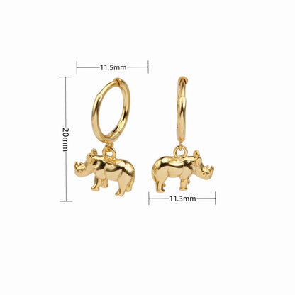 1 Pair Simple Style Classic Style Solid Color Plating Sterling Silver Gold Plated Drop Earrings