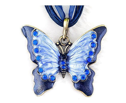 Lady Butterfly Alloy Women's Pendant Necklace