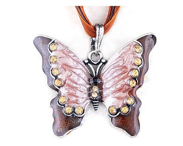 Lady Butterfly Alloy Women's Pendant Necklace