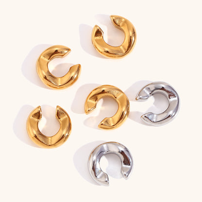 1 Pair Basic Classic Style Geometric Plating Stainless Steel Ear Cuffs