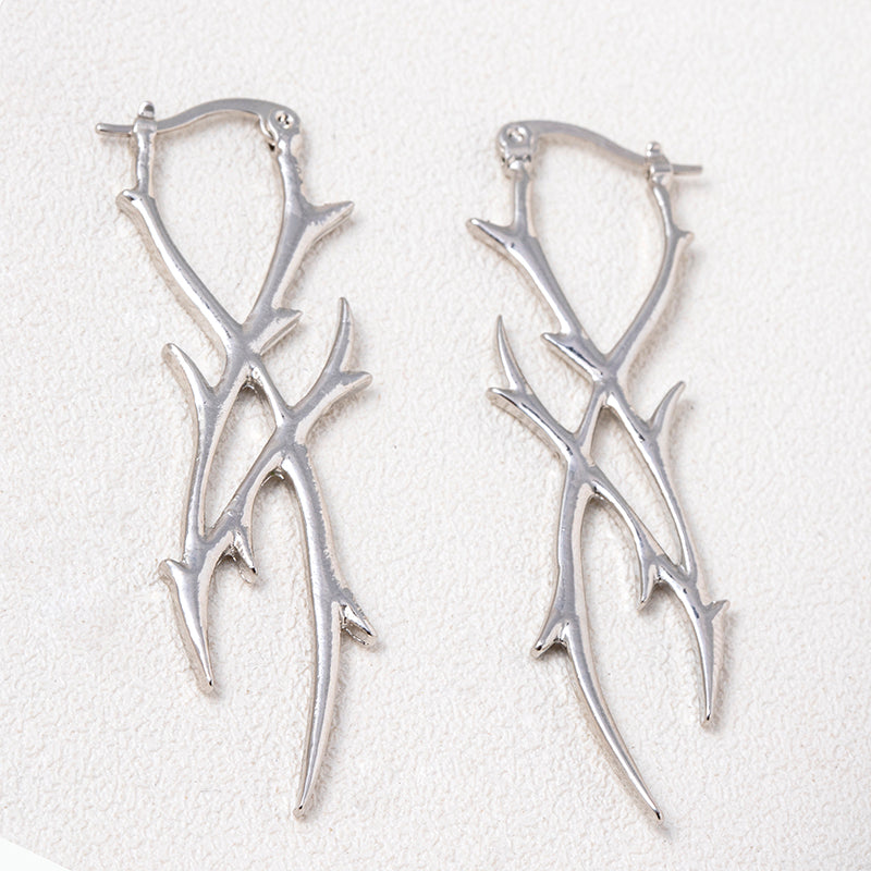 Wholesale Jewelry Novelty Streetwear Plant Alloy Irregular Ear Studs