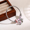 Elegant Cute Heart Shape Butterfly Elephant Stainless Steel Alloy Beaded Inlay Artificial Pearls Rhinestones Bangle