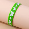 Casual Solid Color Rubber Women's Wristband