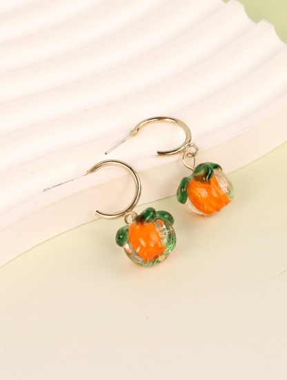 1 Pair Lady Romantic Persimmon Zinc Alloy Drop Earrings