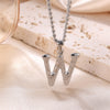 Sweet Simple Style Artistic Letter Stainless Steel Plating 18k Gold Plated Pendant Necklace