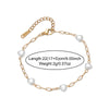 1 Women'S Stainless Steel Gold Anklet