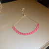 Sweet Colorful Rectangle Copper Inlay Zircon Bracelets