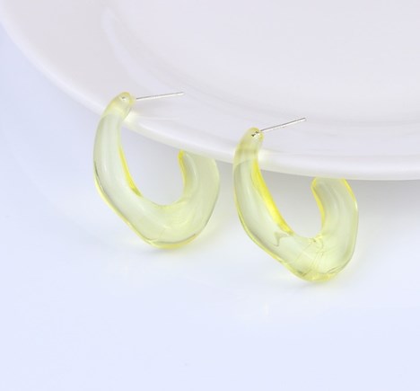 1 Pair Simple Style Solid Color Arylic Earrings