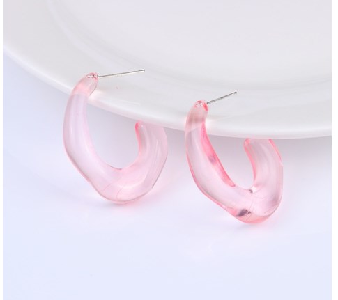 1 Pair Simple Style Solid Color Arylic Earrings