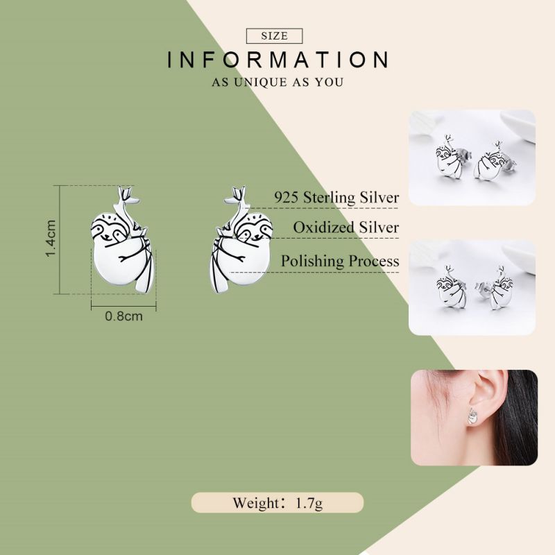 1 Pair Simple Style Dog Flower Inlay Sterling Silver Zircon Ear Studs