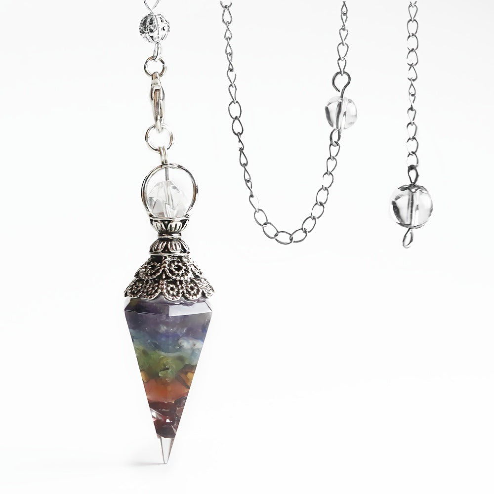 Simple Style Conical Resin Copper Pendant Necklace