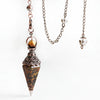 Simple Style Conical Resin Copper Pendant Necklace