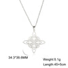 Korean Style One-piece Delivery Personalized Witch Double-layer Celtic Triangle Pendant 304 Stainless Steel Necklace