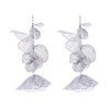 1 Pair Elegant Flower Petal Plating Alloy Gold Plated Silver Plated Drop Earrings