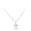 Simple Style Star Sterling Silver Zircon Pendant Necklace In Bulk