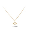 Simple Style Star Sterling Silver Zircon Pendant Necklace In Bulk