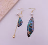 Sweet Wings Alloy Plastic Asymmetrical Rhinestones Women's Drop Earrings 1 Pair