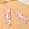 1 Pair Casual Simple Style Letter Football Iron Drop Earrings