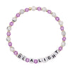 Vacation Letter Artificial Crystal Soft Clay Beaded Women's Bracelets