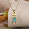 Cute Streetwear Cartoon Copper Plating Inlay Zircon 18k Gold Plated Pendant Necklace