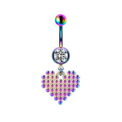 Casual Animal Sun Heart Shape Stainless Steel Copper Rhinestones Belly Ring In Bulk