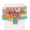 Bohemian Flower Soft Clay Beaded Women's Bracelets