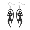 Wholesale Jewelry Exaggerated Simple Style Pumpkin Spider Web Skull Alloy Spray Paint Plating Ear Hook