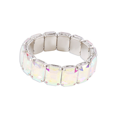 Glam Modern Style Sweet Solid Color Alloy Inlay Zircon Women's Bangle