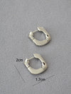 1 Pair Simple Style Solid Color Asymmetrical Zinc Alloy Ear Studs