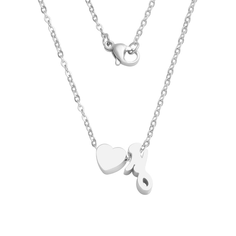 Fashion Letter Stainless Steel Necklace