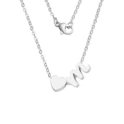 Fashion Letter Stainless Steel Necklace