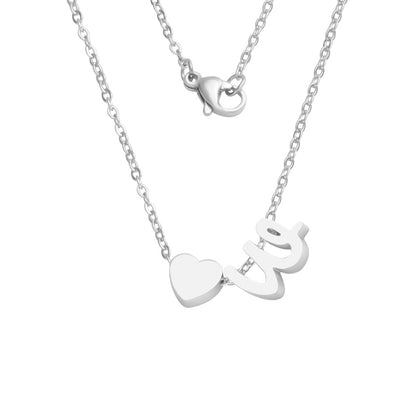 Fashion Letter Stainless Steel Necklace