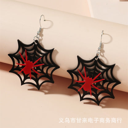 Gothic Pumpkin Spider Arylic Women's Drop Earrings 1 Pair